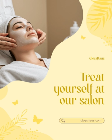 Free Salon Social Media Template to Edit Online