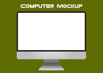 Free Computer Mockup Template to Edit Online