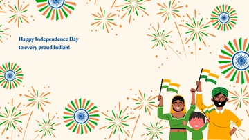 Free Happy India Independence Day Background Template to Edit Online