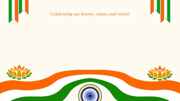 Free India Independence Day Background Presentation Template to Edit Online