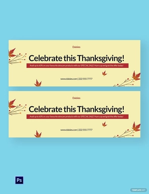 Free Thanksgiving Tumblr Banner Template to Edit Online