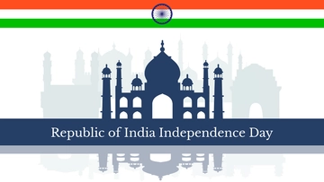 Free Republic of India Independence Day Background Template to Edit Online