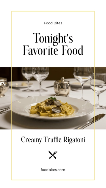 Free Simple Food Instagram Story Template to Edit Online