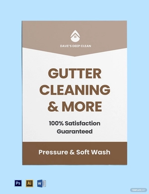 Gutter Cleaning Yard Sign Template