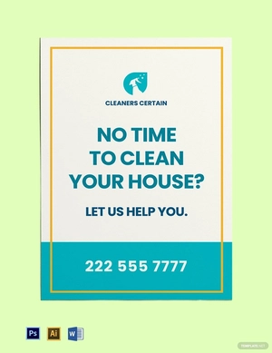House Cleaning Service Yard Sign Template