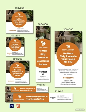 Cleaning Service Concept Banner Template
