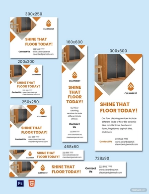 Floor Cleaning Service Banner Template