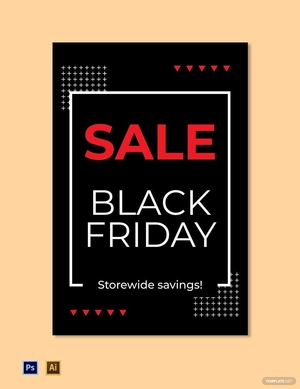 Black Friday Sign Template