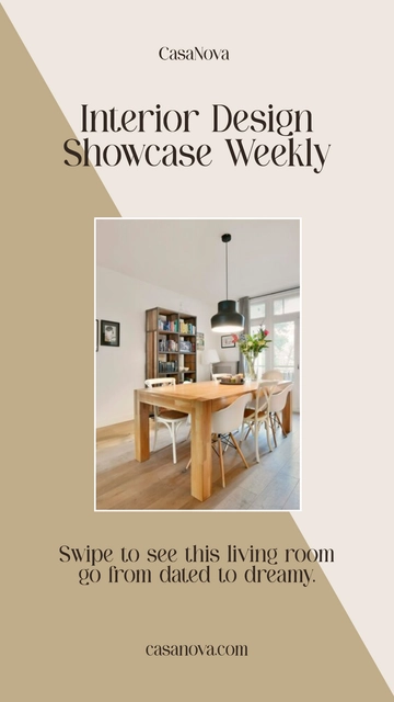 Free Interior Design Instagram Story Template to Edit Online