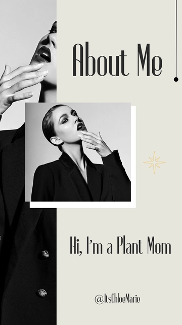 Free About Me Instagram Story Template to Edit Online