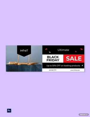 Black Friday Twitter Header Template