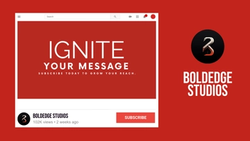 Free Red YouTube Ad Mockup Template to Edit Online