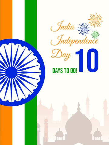 Free India Independence Day Countdown Template to Edit Online