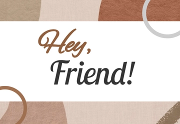 Free Creative Half Fold Greeting Card Template to Edit Online