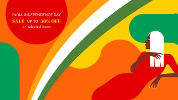 Free India Independence Day Advertising Background Template to Edit Online