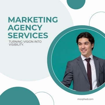 Free Marketing Agency Linkedin Post Template to Edit Online