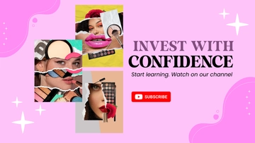 Free YouTube Display Ad Background Template to Edit Online