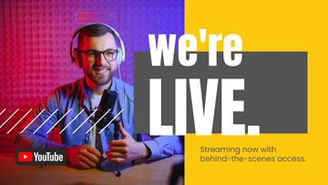 Free YouTube Streaming Ad Template to Edit Online