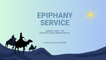 Free Epiphany Service YouTube Ad Template to Edit Online