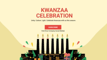Free Kwanzaa Celebration YouTube Ad Template to Edit Online