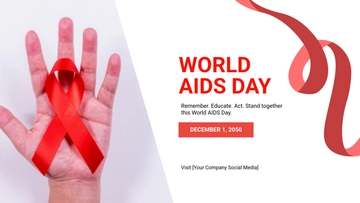 Free World Aids Day YouTube Ad Template to Edit Online