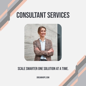 Free Consultant Linkedin Post Template to Edit Online