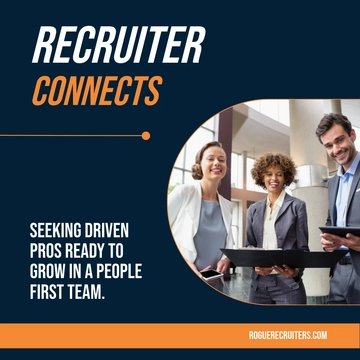 Free Recruiter Linkedin Post Template to Edit Online