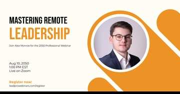 Free Professional Webinar Facebook Post Template to Edit Online