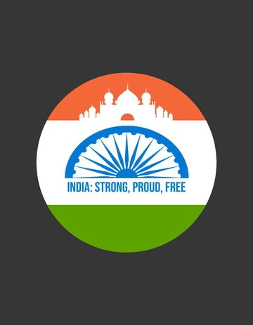 Free India Independence Day T-shirt Template to Edit Online