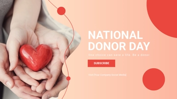 Free National Donor Day YouTube Ad Template to Edit Online