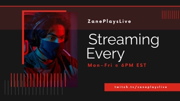 Free YouTube Streamer Banner Template to Edit Online