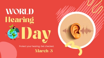 Free World Hearing Day YouTube Ad Template to Edit Online