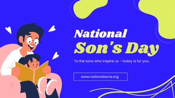 Free National Son's Day YouTube Ad Template to Edit Online
