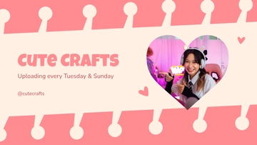 Free Cute YouTube Banner Template to Edit Online