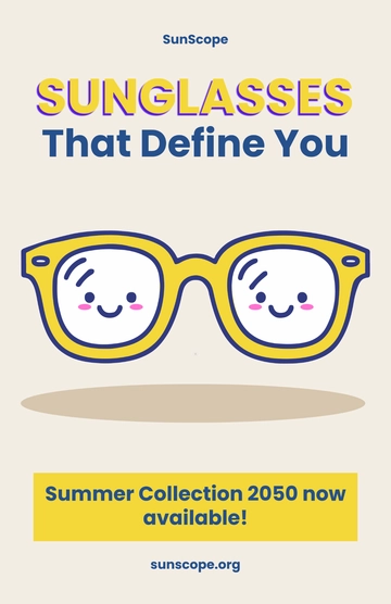 Free Optical Sunglasses Store Template to Edit Online
