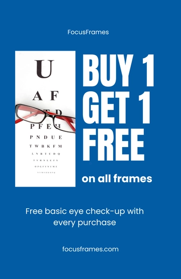 Free Optical Store Special Offers Template to Edit Online