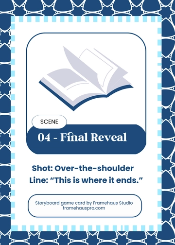 Free Professional Storyboard Game Card Template to Edit Online