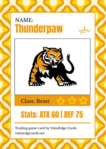 Free Trading Game Card Template to Edit Online