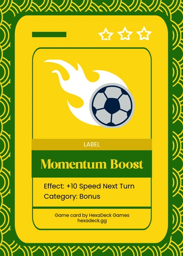 Free Modern Game Card Text Template to Edit Online