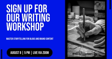 Free Workshop Facebook Post Template to Edit Online