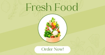 Free Aesthetic Food Facebook Post Template to Edit Online