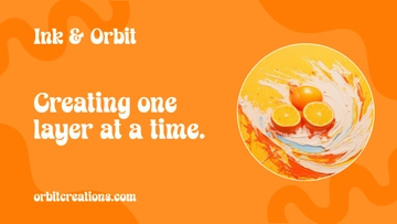 Free Orange YouTube Art Banner Template to Edit Online