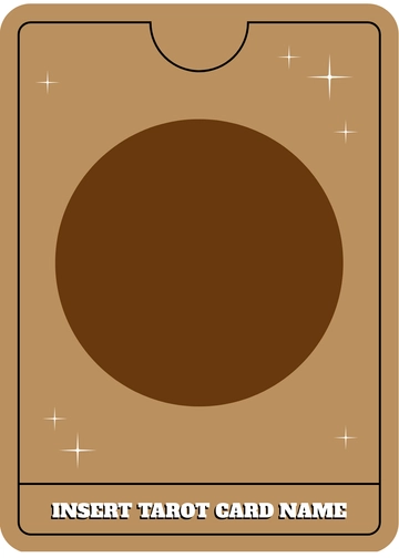 Free Blank Tarot Game Card Template to Edit Online