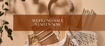 Free Weekend Sale Facebook Cover Template to Edit Online