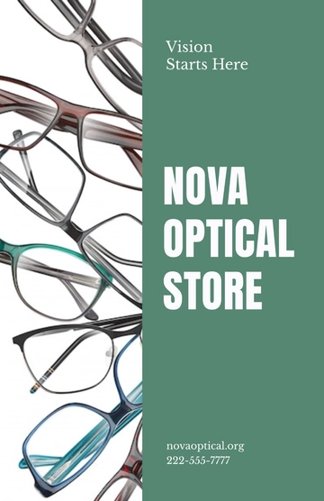Free Minimalist Optical Store Template to Edit Online