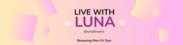 Free Gradient Twitch Banner Template to Edit Online
