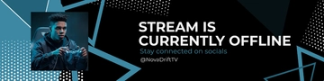 Free Abstract Twitch Banner Template to Edit Online