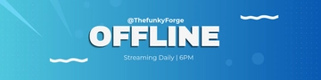 Free Funky Twitch Banner Template to Edit Online