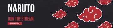 Free Naruto Twitch Banner Template to Edit Online