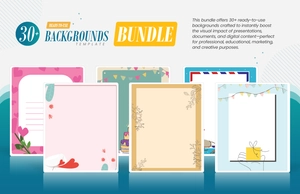 30+ Ready-to-Use Backgrounds Template Bundle